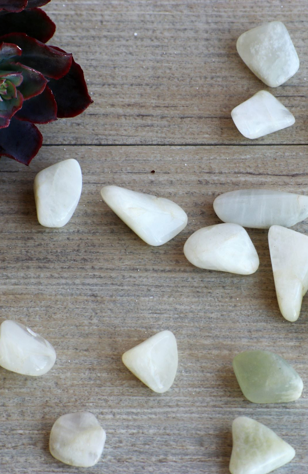 White Moonstone Tumbled Stone